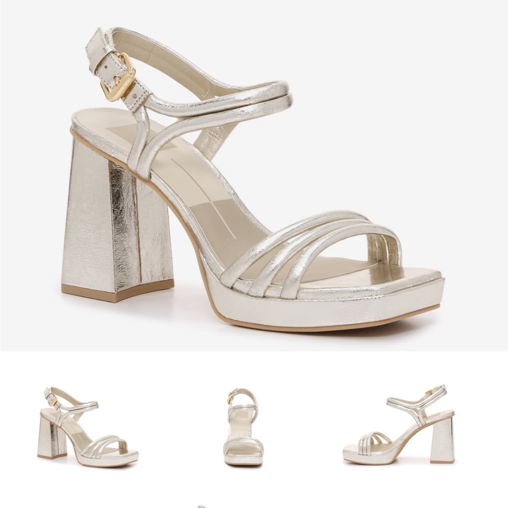 Dolce Vita-Abiza Platform Sandal in Platinum